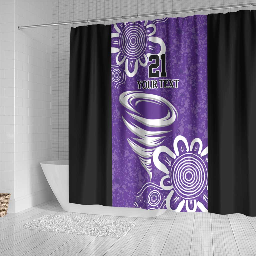 Hobart Hurricanes Custom Shower Curtain Minimalism Aboriginal