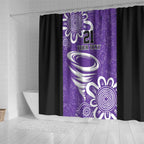 Hobart Hurricanes Custom Shower Curtain Minimalism Aboriginal