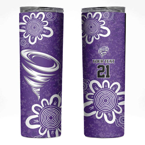 Hobart Hurricanes Custom Skinny Tumbler Minimalism Aboriginal