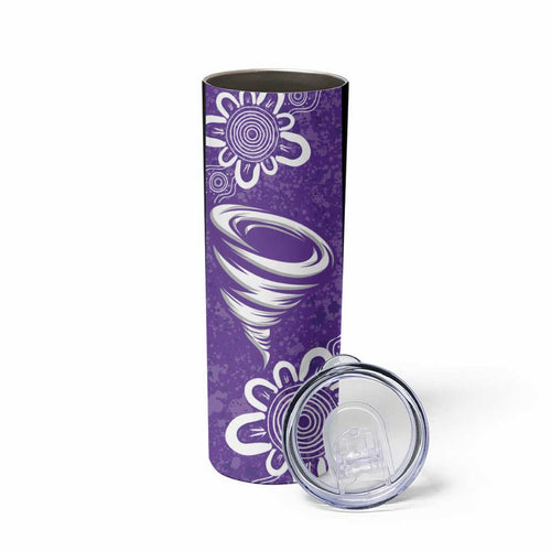 Hobart Hurricanes Custom Skinny Tumbler Minimalism Aboriginal