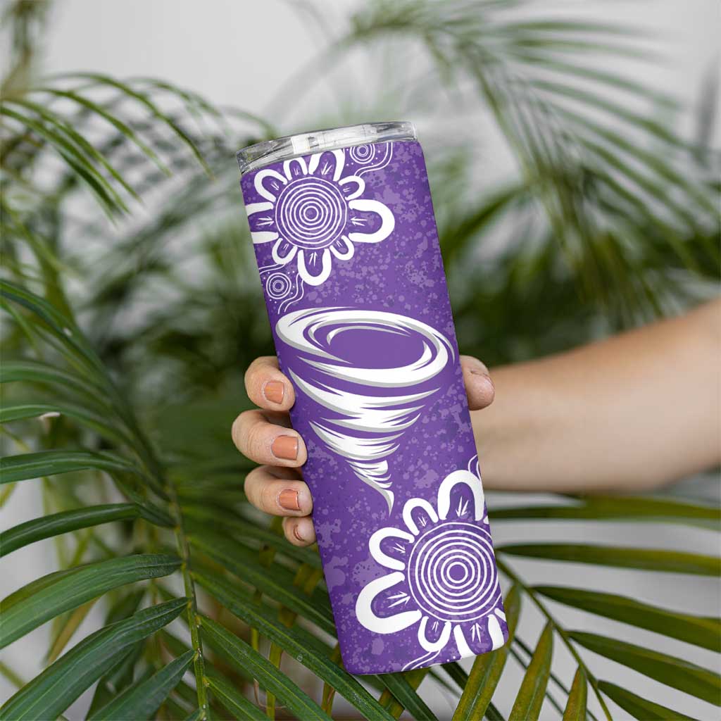 Hobart Hurricanes Custom Skinny Tumbler Minimalism Aboriginal
