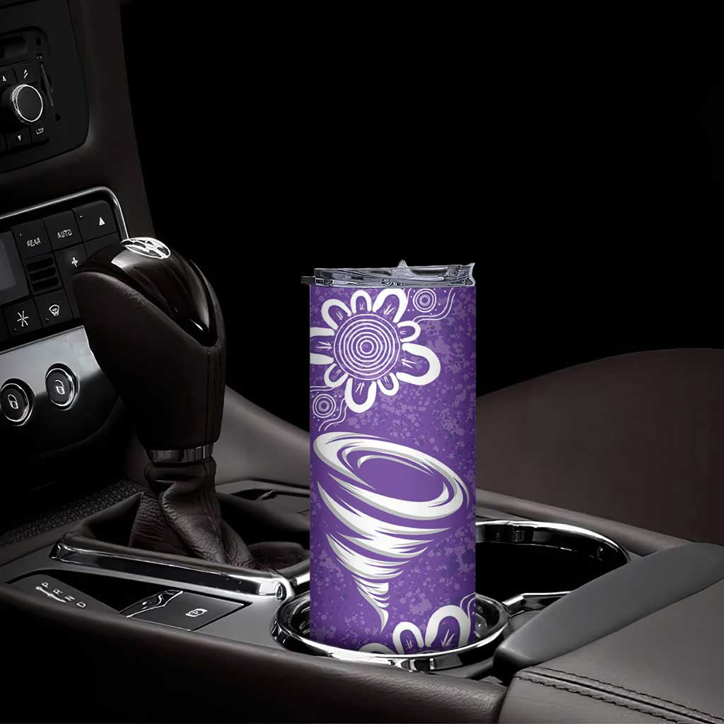 Hobart Hurricanes Custom Skinny Tumbler Minimalism Aboriginal