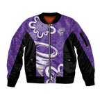 Hobart Hurricanes Custom Sleeve Zip Bomber Jacket Minimalism Aboriginal