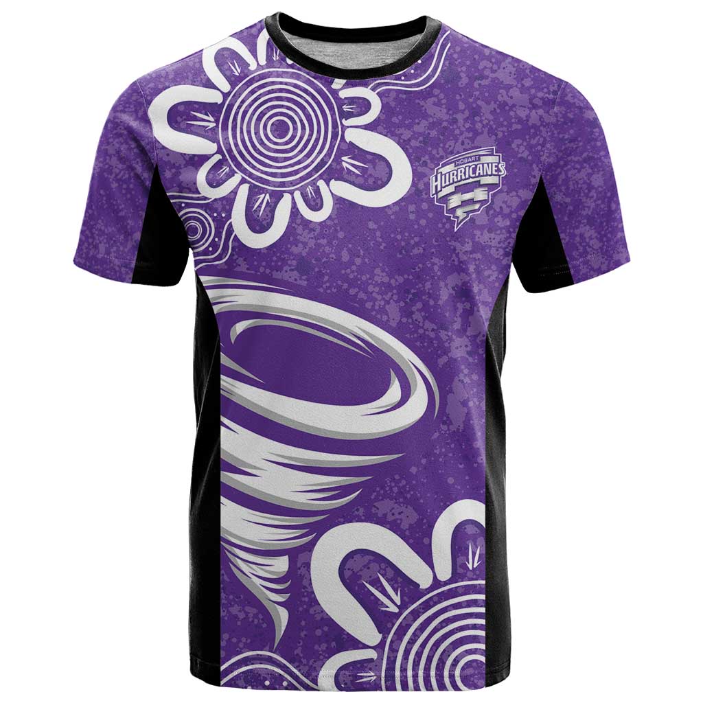 Hobart Hurricanes Custom T Shirt Minimalism Aboriginal