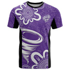 Hobart Hurricanes Custom T Shirt Minimalism Aboriginal