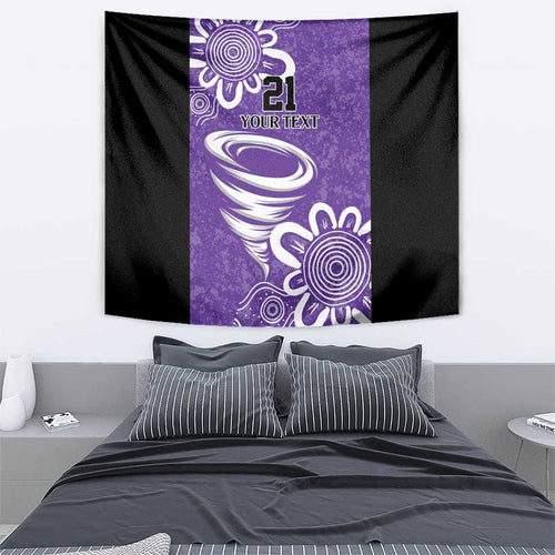 Hobart Hurricanes Custom Tapestry Minimalism Aboriginal