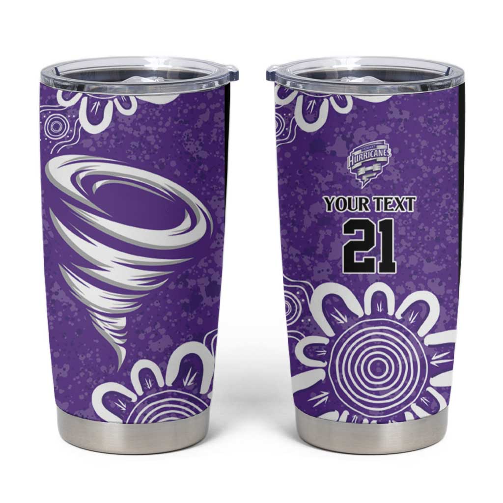 Hobart Hurricanes Custom Tumbler Cup Minimalism Aboriginal