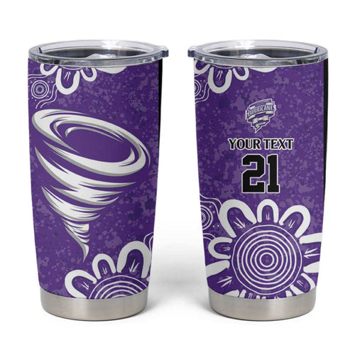 Hobart Hurricanes Custom Tumbler Cup Minimalism Aboriginal