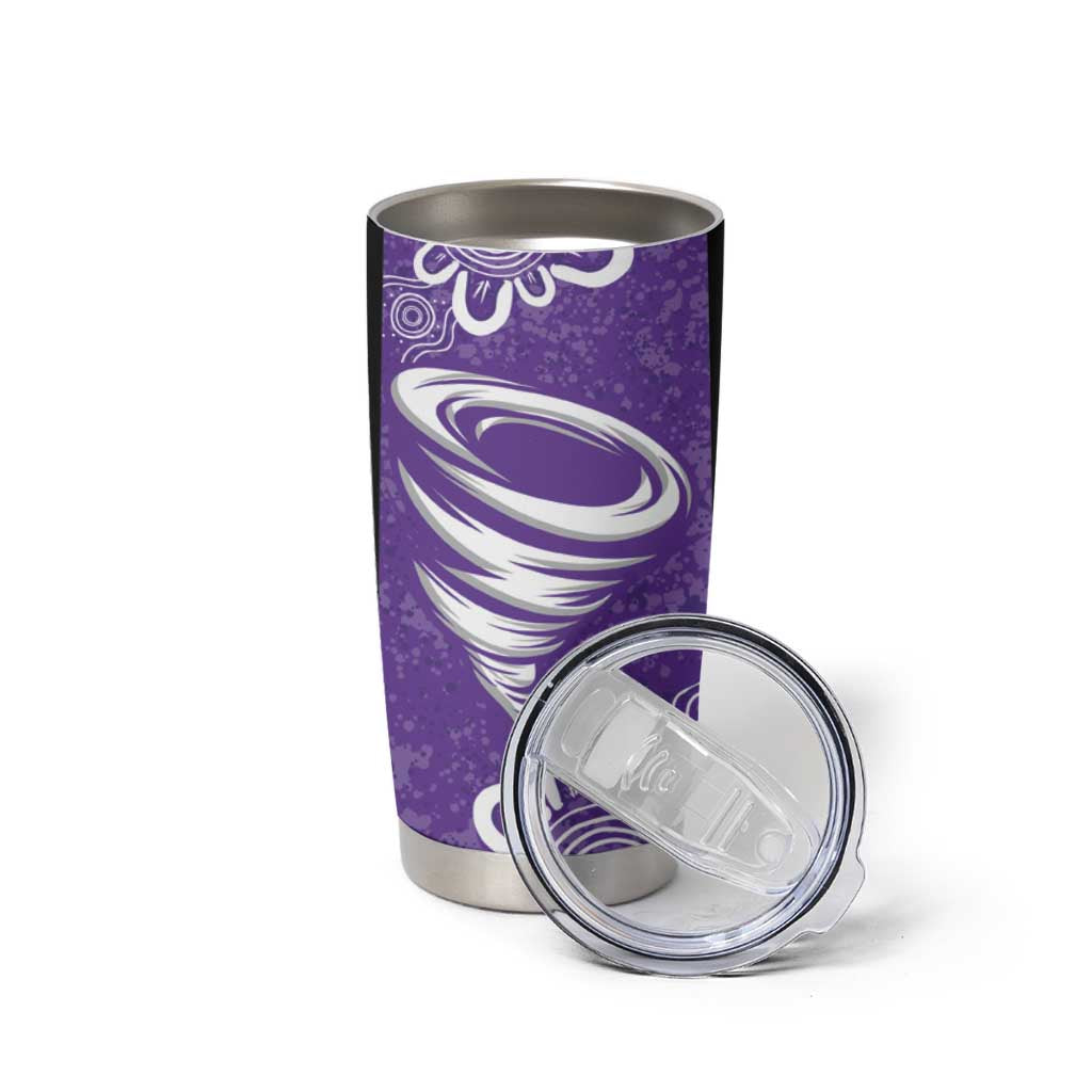 Hobart Hurricanes Custom Tumbler Cup Minimalism Aboriginal