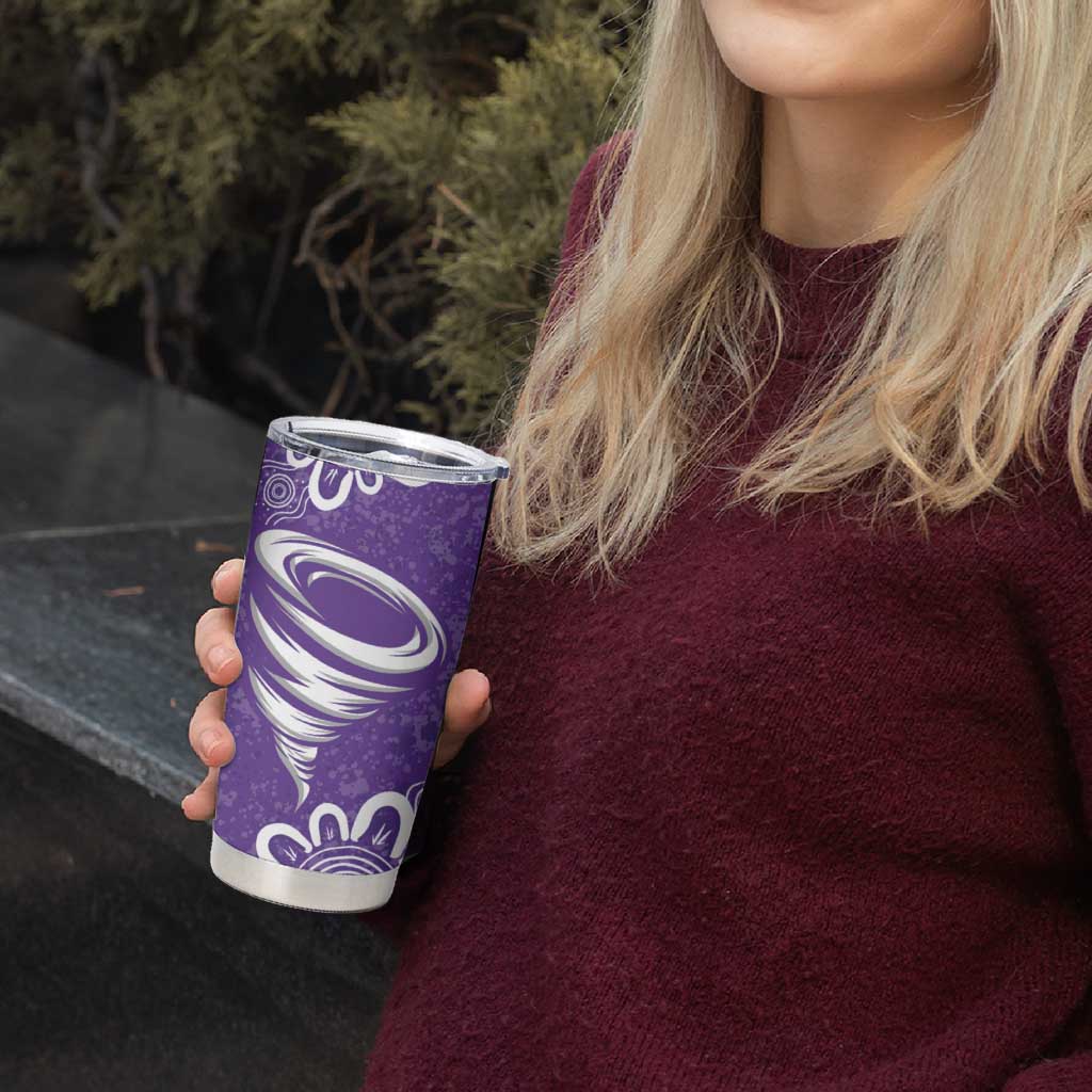 Hobart Hurricanes Custom Tumbler Cup Minimalism Aboriginal