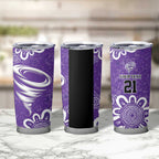 Hobart Hurricanes Custom Tumbler Cup Minimalism Aboriginal