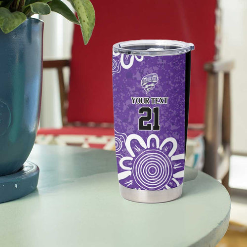Hobart Hurricanes Custom Tumbler Cup Minimalism Aboriginal
