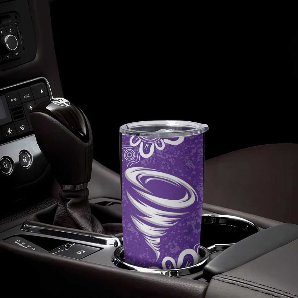 Hobart Hurricanes Custom Tumbler Cup Minimalism Aboriginal