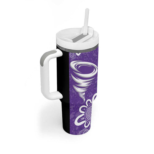 Hobart Hurricanes Custom Tumbler With Handle Minimalism Aboriginal