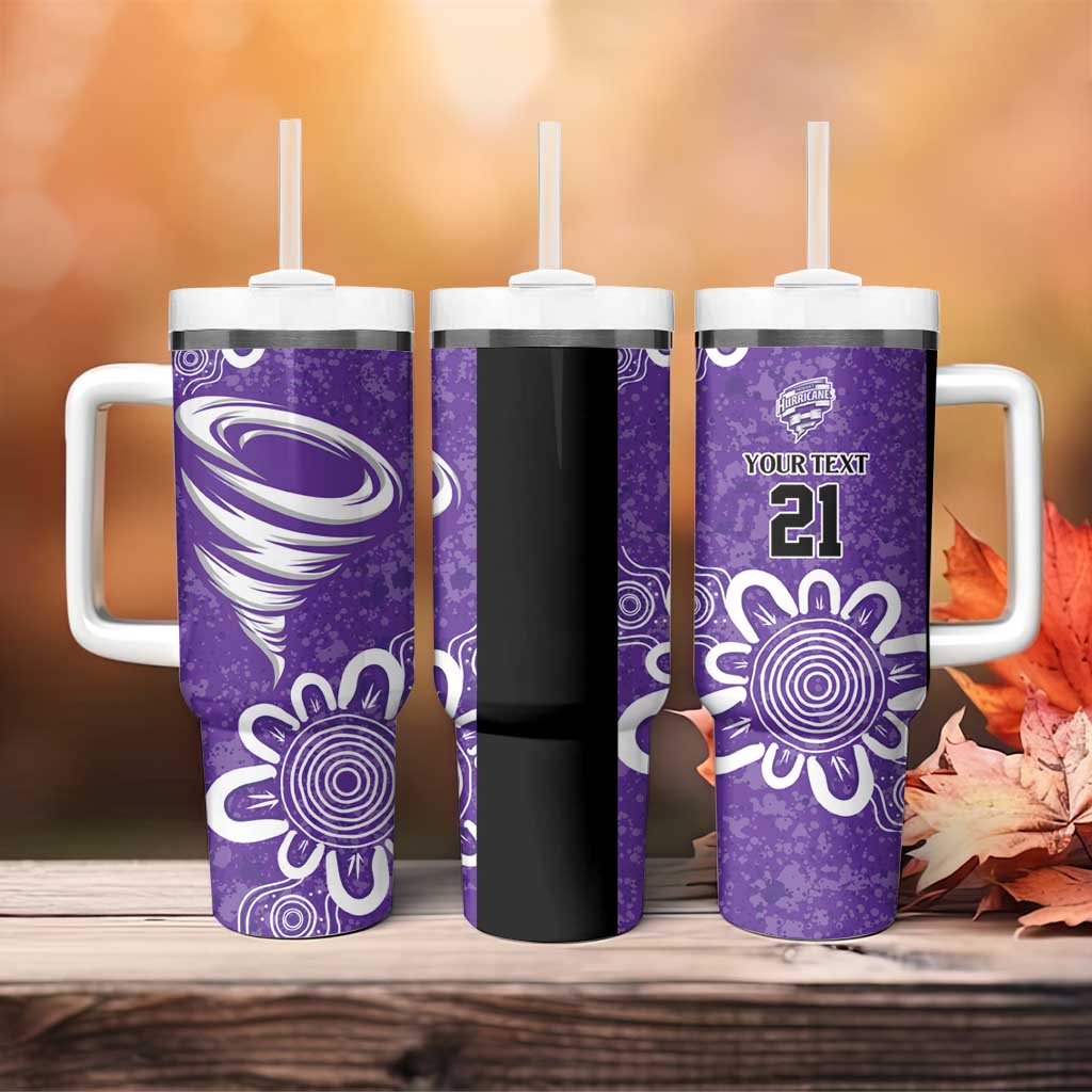 Hobart Hurricanes Custom Tumbler With Handle Minimalism Aboriginal