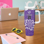 Hobart Hurricanes Custom Tumbler With Handle Minimalism Aboriginal