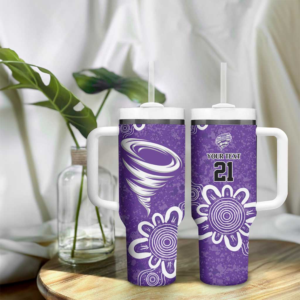 Hobart Hurricanes Custom Tumbler With Handle Minimalism Aboriginal