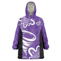 Hobart Hurricanes Custom Wearable Blanket Hoodie Minimalism Aboriginal