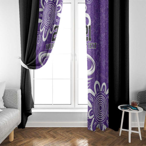 Hobart Hurricanes Custom Window Curtain Minimalism Aboriginal