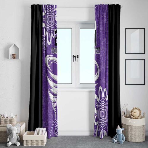 Hobart Hurricanes Custom Window Curtain Minimalism Aboriginal