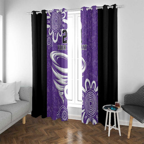 Hobart Hurricanes Custom Window Curtain Minimalism Aboriginal