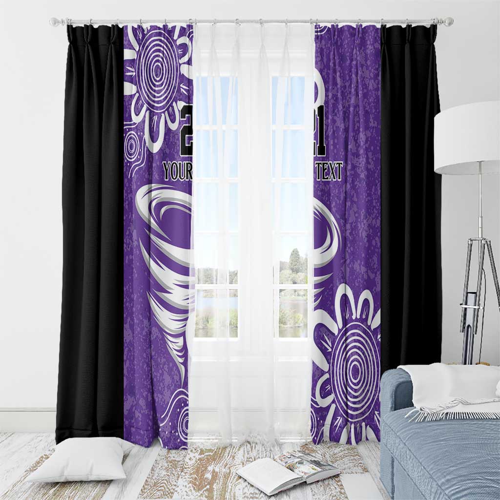 Hobart Hurricanes Custom Window Curtain Minimalism Aboriginal
