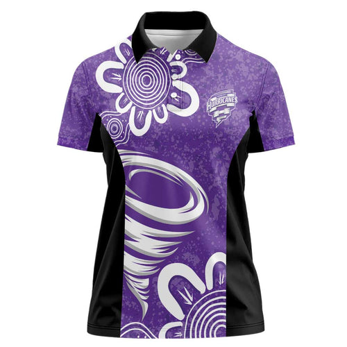 Hobart Hurricanes Custom Women Polo Shirt Minimalism Aboriginal
