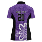 Hobart Hurricanes Custom Women Polo Shirt Minimalism Aboriginal