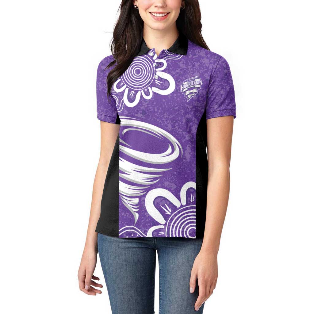 Hobart Hurricanes Custom Women Polo Shirt Minimalism Aboriginal