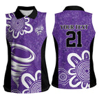 Hobart Hurricanes Custom Women Sleeveless Polo Shirt Minimalism Aboriginal
