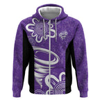 Hobart Hurricanes Custom Zip Hoodie Minimalism Aboriginal