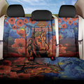 Personalised Broncos Rugby ANZAC Back Car Seat Cover Starry Night and Field of Poppies