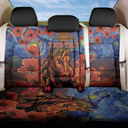 Personalised Broncos Rugby ANZAC Back Car Seat Cover Starry Night and Field of Poppies
