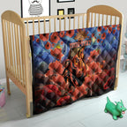 Personalised Broncos Rugby ANZAC Quilt Starry Night and Field of Poppies