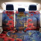 Personalised Cowboys Rugby ANZAC Back Car Seat Cover Starry Night and Field of Poppies