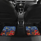 Personalised Cowboys Rugby ANZAC Car Mats Starry Night and Field of Poppies