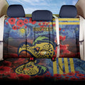 Personalised Eels Rugby ANZAC Back Car Seat Cover Starry Night and Field of Poppies