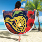 Personalised Eels Rugby ANZAC Beach Blanket Starry Night and Field of Poppies