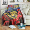 Personalised Eels Rugby ANZAC Blanket Starry Night and Field of Poppies