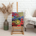 Personalised Eels Rugby ANZAC Canvas Wall Art Starry Night and Field of Poppies