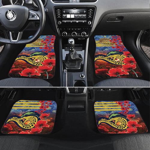 Personalised Eels Rugby ANZAC Car Mats Starry Night and Field of Poppies