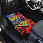 Personalised Eels Rugby ANZAC Car Mats Starry Night and Field of Poppies