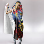 Personalised Eels Rugby ANZAC Hooded Blanket Starry Night and Field of Poppies