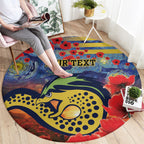 Personalised Eels Rugby ANZAC Round Carpet Starry Night and Field of Poppies