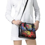 Personalised Eels Rugby ANZAC Shoulder Handbag Starry Night and Field of Poppies