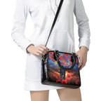 Personalised Panthers Rugby ANZAC Shoulder Handbag Starry Night and Field of Poppies