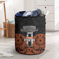 Cricket Australia Perth Champions 2026 Laundry Basket Black Aboriginal Dot Art