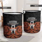 Cricket Australia Perth Champions 2026 Laundry Basket Black Aboriginal Dot Art
