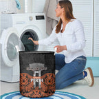 Cricket Australia Perth Champions 2026 Laundry Basket Black Aboriginal Dot Art