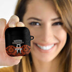 Cricket Australia Perth Champions 2026 AirPods Case Black Aboriginal Dot Art